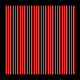 Vertical red grid